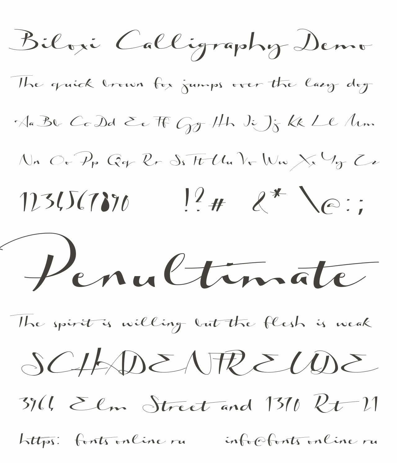 Biloxi Calligraphy Demo Free Font Download